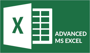 Logo of Advanced MS Excel with a green background.